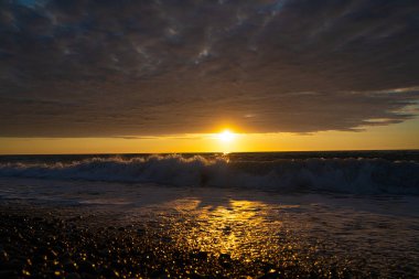 Haziran 'da Batumi şehrinde gün batımı, Adjara, Georgia