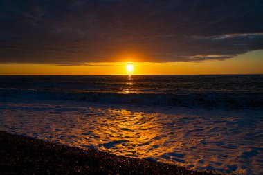 Haziran 'da Batumi şehrinde gün batımı, Adjara, Georgia