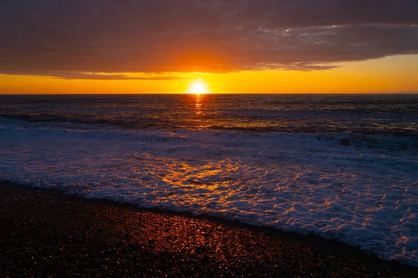 Tramonto Nella Città Batumi Nel Mese Giugno Adjara Georgia — Foto Stock