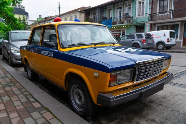 Batumi Georgia Junio 2021 Inspección Automóviles Antigua Unión Soviética — Foto de Stock