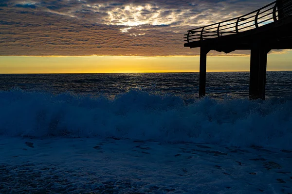 Tramonto Nella Città Batumi Nel Mese Giugno Adjara Georgia — Foto Stock