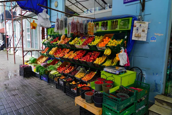 Batumi Georgië Juni 2021 Straatwinkel Met Groenten Fruit — Stockfoto