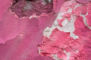 Soyut arkaplan olarak pembe eski püskü duvar