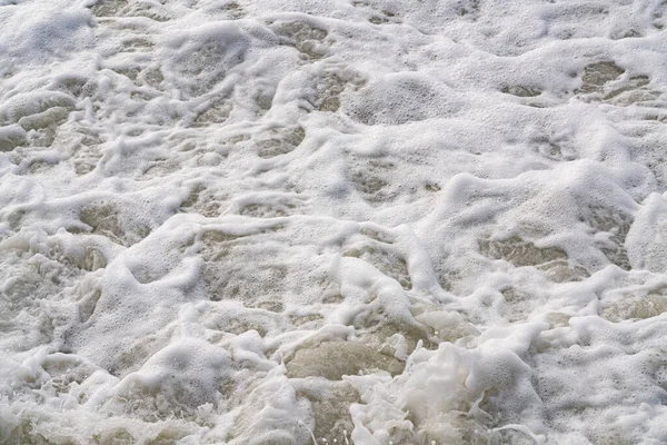 以泡沫和海水为形式的纹理背景 — 图库照片