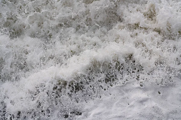 Getextureerde Achtergrond Vorm Van Zeeschuim Water — Stockfoto