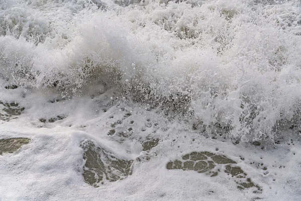 Getextureerde Achtergrond Vorm Van Zeeschuim Water — Stockfoto