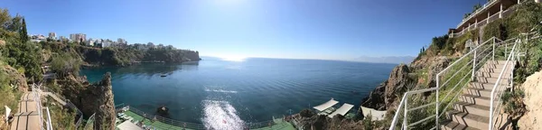 Beautiful Sea View Cliff Panorama — Stok fotoğraf