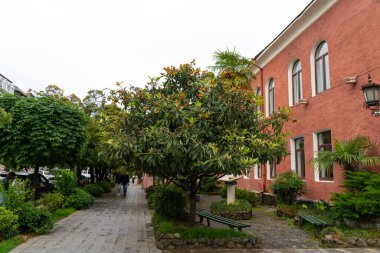 Batumi, Georgia - 7 Haziran 2021: M. Abashidze Caddesi