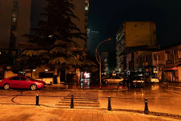 Batumi Gürcistan Temmuz 2021 Yağmur Sırasında Şehir Sokakları — Stok fotoğraf