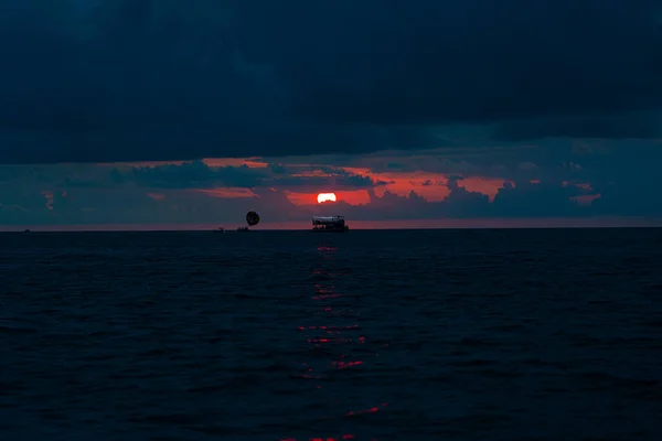 Coucher Soleil Mer Batoumi Adjara Géorgie — Photo