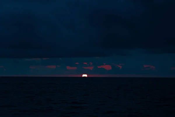 Zonsondergang Zee Batumi Adjara Georgië — Stockfoto