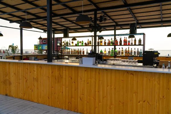 Batumi Georgia July 2021 Beach Bar — Stock Photo, Image