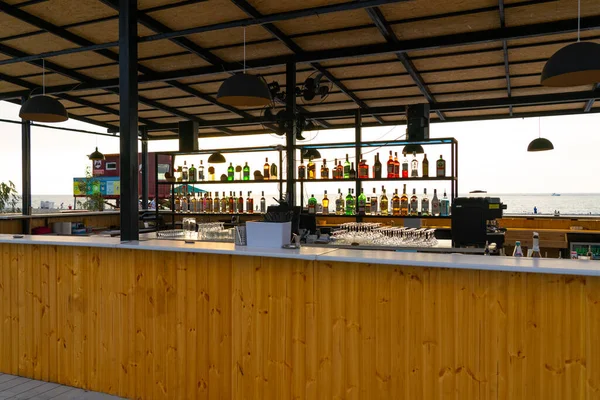 Batumi Georgia Július 2021 Beach Bar — Stock Fotó