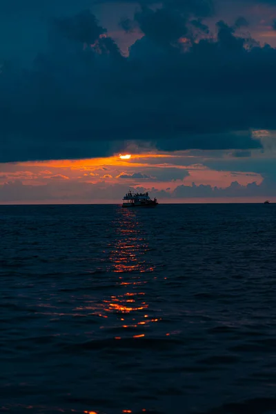 Sonnenuntergang Auf See Batumi Adschara Georgien — Stockfoto