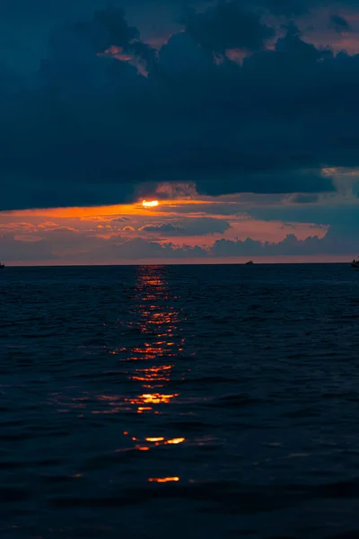 Puesta Sol Mar Batumi Adjara Georgia — Foto de Stock