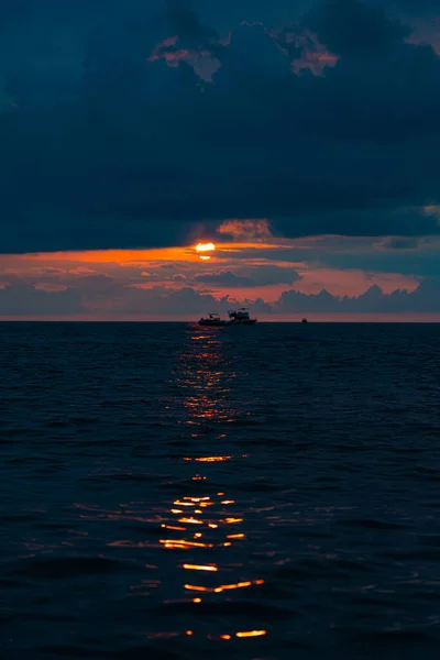 Solnedgång Till Havs Batumi Adjara Georgien — Stockfoto