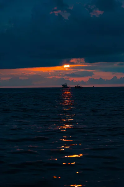 Sunset Sea Batumi Adjara Georgia — Stock Photo, Image