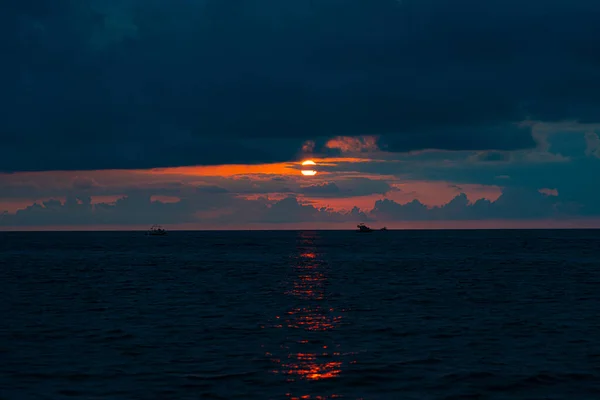 Puesta Sol Mar Batumi Adjara Georgia — Foto de Stock