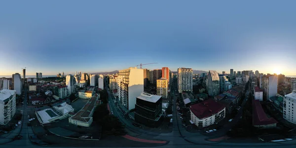 Batumi Georgia Julio 2021 360 Panorama Ciudad Desde Dron —  Fotos de Stock