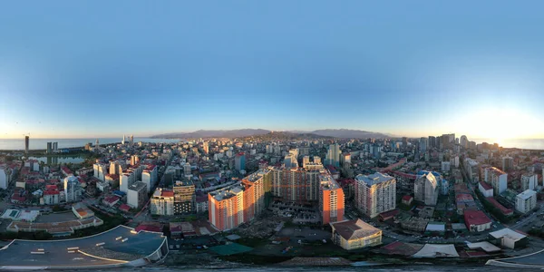 Batumi Georgien Juli 2021 360 Panorama Över Staden Från Drönare — Stockfoto