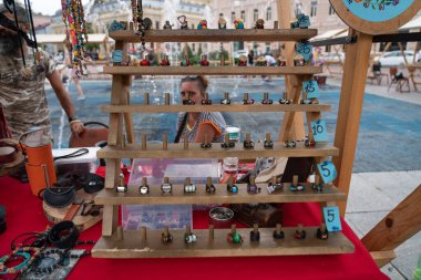 Batumi, Georgia - July 15, 2021: Exhibition of Handicrafts