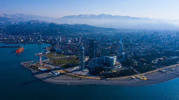 Batumi Gürcistan Temmuz 2021 Deniz Manzaralı Batum Şehri — Stok fotoğraf
