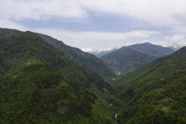Machakhela Gorge, bir İHA 'dan, Adjara, Georgia