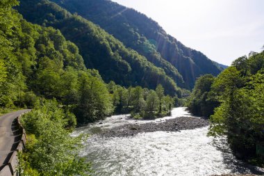 Machakhela Gorge, bir İHA 'dan, Adjara, Georgia