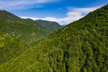 Machakhela Gorge, bir İHA 'dan, Adjara, Georgia