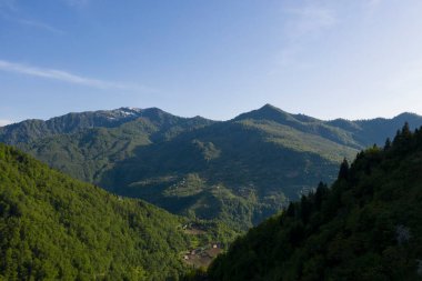 Machakhela Gorge, bir İHA 'dan, Adjara, Georgia