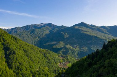 Machakhela Gorge, bir İHA 'dan, Adjara, Georgia