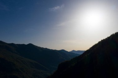 Machakhela Gorge, bir İHA 'dan, Adjara, Georgia