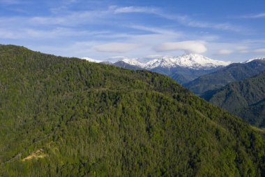 Machakhela Gorge, bir İHA 'dan, Adjara, Georgia