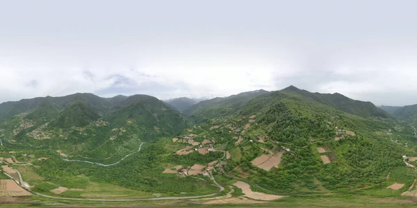 Machakhela Gorge Drone Adjara Georgia — 图库照片