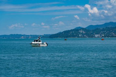 Batum, Gürcistan - 29 Nisan 2021: Sahil Güvenlik gemisi