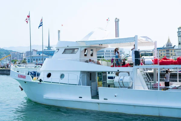 Batumi Georgia July 2021 Tourist Ship Sea — Stock Photo, Image