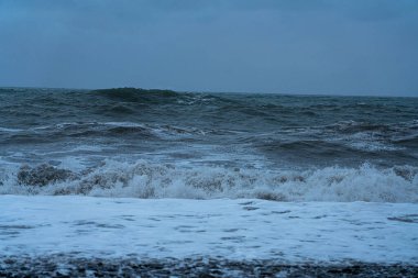 9 Mayıs 2021 'de Batumi' deki Karadeniz Fırtınası