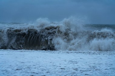 9 Mayıs 2021 'de Batumi' deki Karadeniz Fırtınası