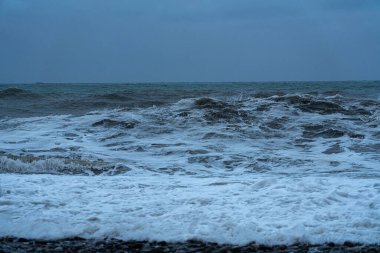 9 Mayıs 2021 'de Batumi' deki Karadeniz Fırtınası