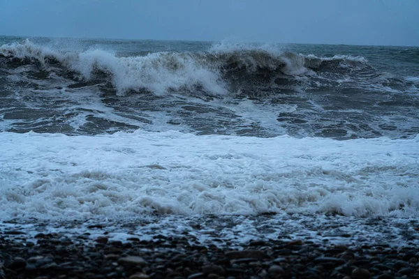 Bouře Černém Moři Batumi Května 2021 — Stock fotografie