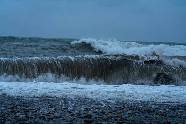 Burza Morzu Czarnym Batumi Maja 2021 — Zdjęcie stockowe