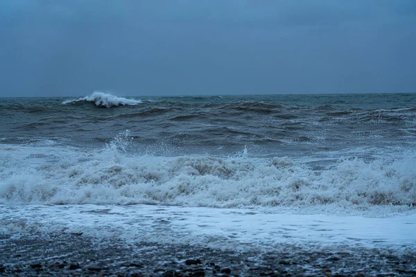 Καταιγίδα Στη Μαύρη Θάλασσα Στο Batumi Στις Μαΐου 2021 — Φωτογραφία Αρχείου