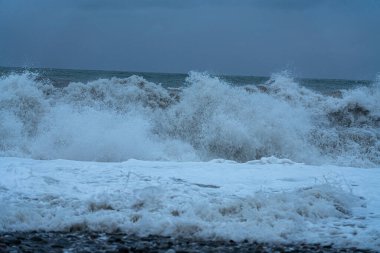 9 Mayıs 2021 'de Batumi' deki Karadeniz Fırtınası