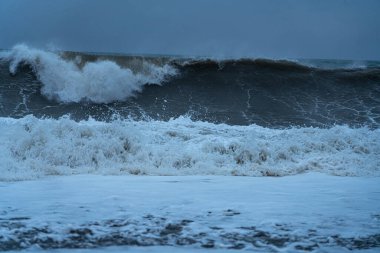 9 Mayıs 2021 'de Batumi' deki Karadeniz Fırtınası