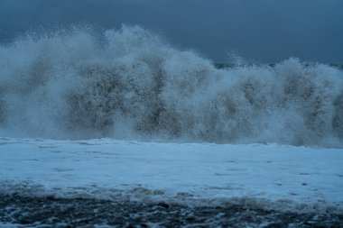 9 Mayıs 2021 'de Batumi' deki Karadeniz Fırtınası