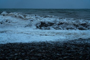 9 Mayıs 2021 'de Batumi' deki Karadeniz Fırtınası