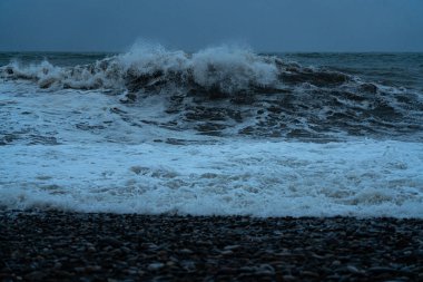 9 Mayıs 2021 'de Batumi' deki Karadeniz Fırtınası