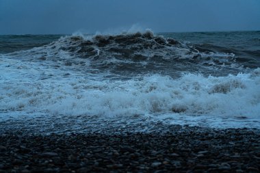 9 Mayıs 2021 'de Batumi' deki Karadeniz Fırtınası
