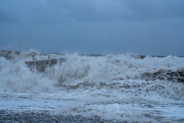 9 Mayıs 2021 'de Batumi' deki Karadeniz Fırtınası