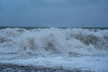 9 Mayıs 2021 'de Batumi' deki Karadeniz Fırtınası